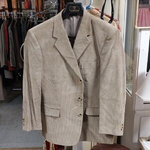 Classic Bolzano Uomo Beige Corduroy Men's Blazer